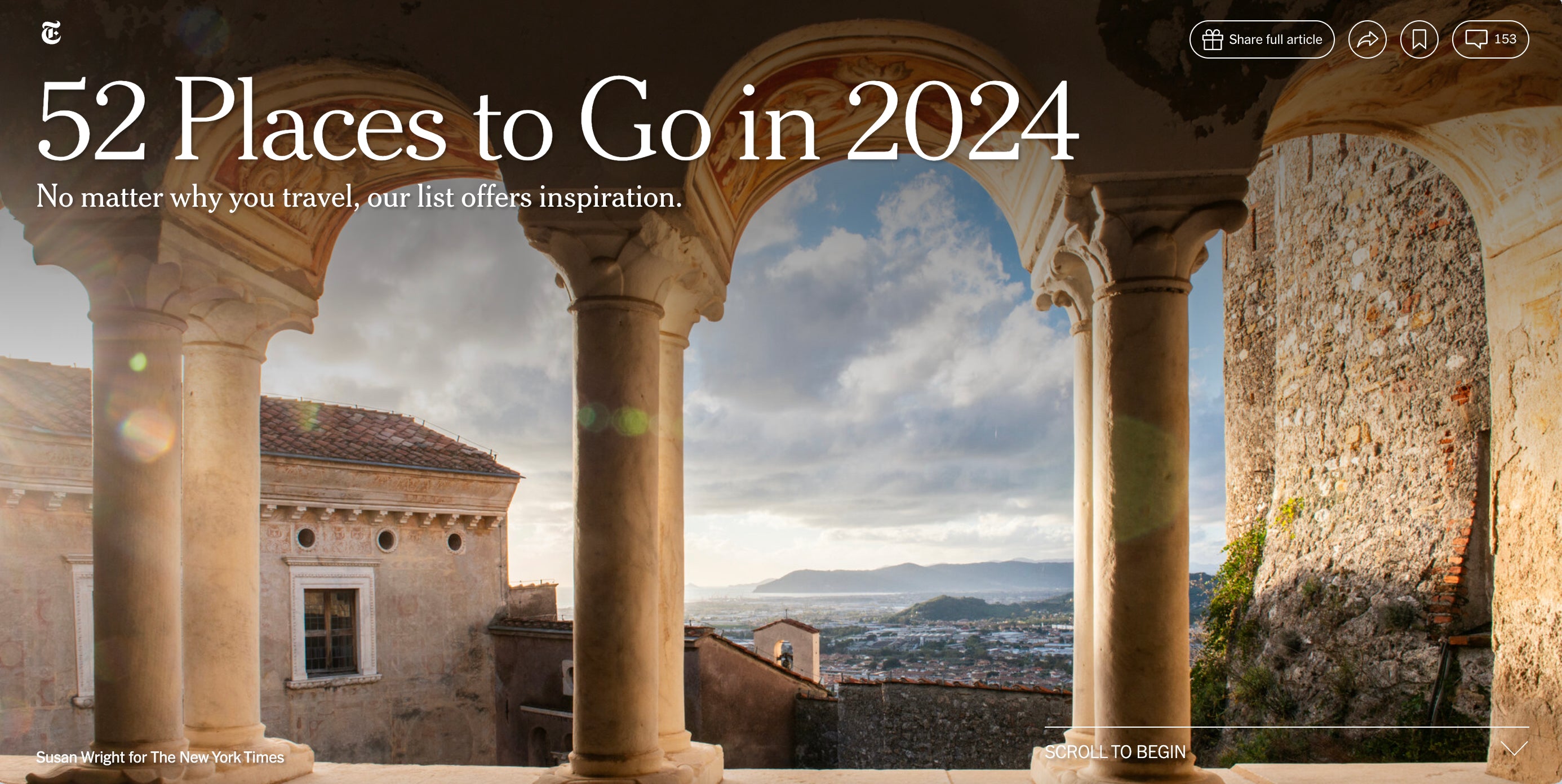 Massa-Carrara Italy for the New York Times - 52 Places to Go in 2024